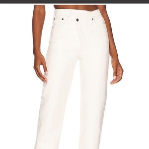 Agolde leather jeans